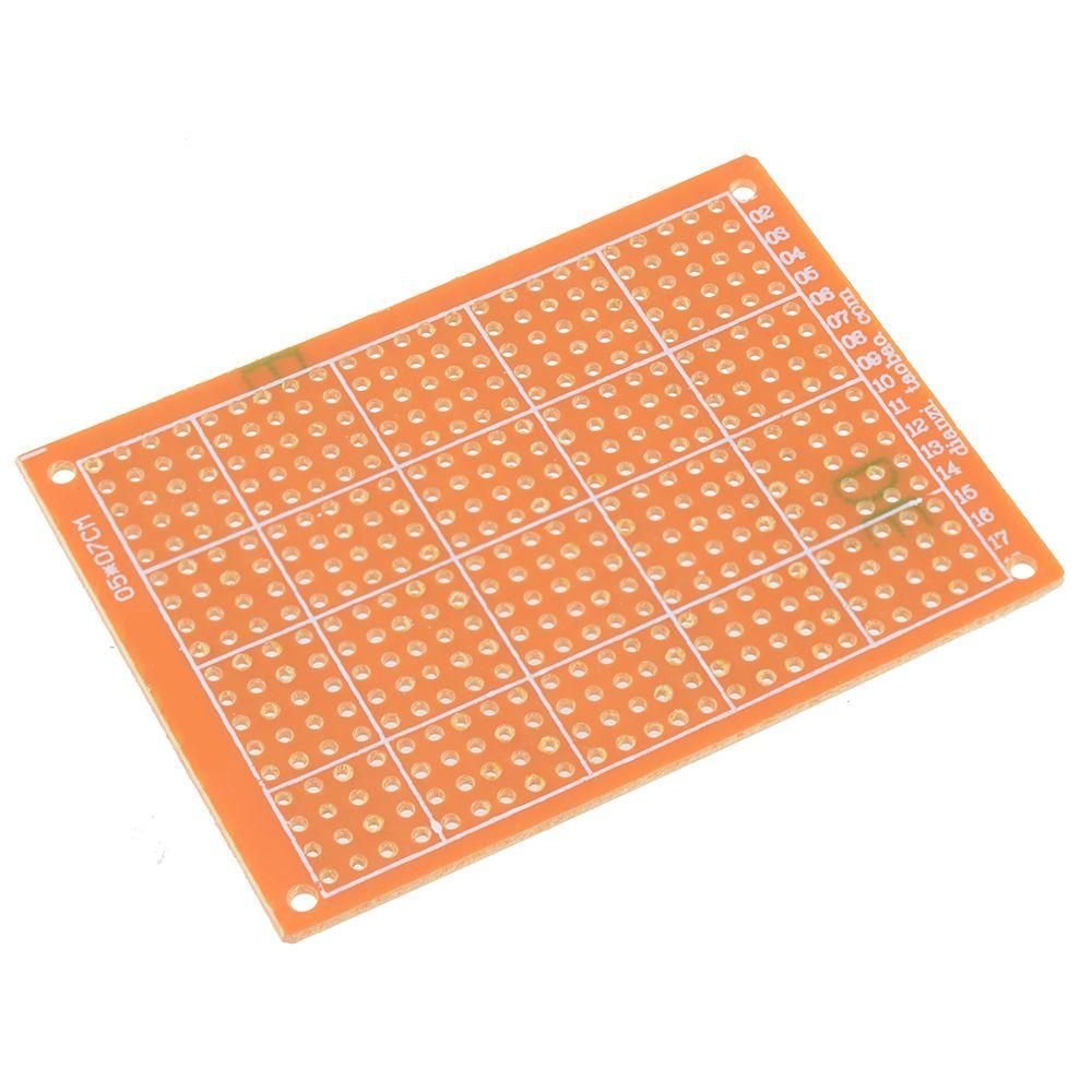 thumbnail image 2 of 5x7cm PCB Soldering Board – 24 Row Universal Grid Board, 1-10pcs Available 2 of 6