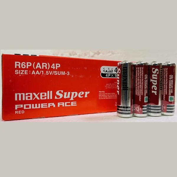 Maxell AA Battery Zinc Carbon – Box of 40 Pieces