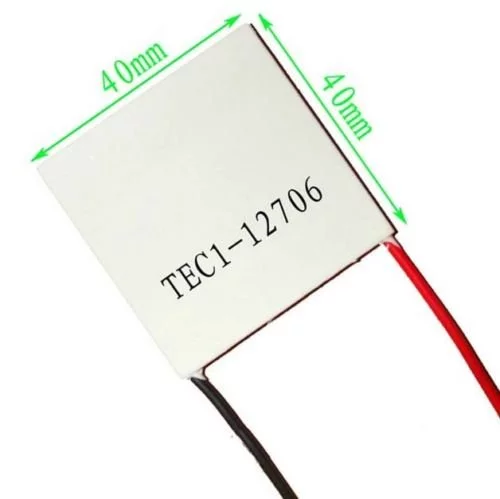 ⁦Peltier Module TEC1-12706 Thermoelectric Cooler 6A 40x40mm⁩ - الصورة ⁦2⁩