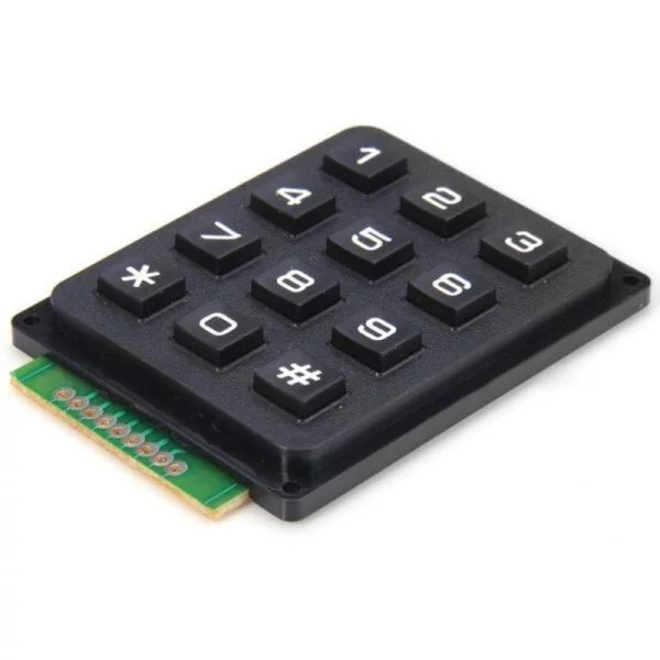 ⁦Keypad 4×3, 12-Key Hard Buttons Keyboard Module⁩ - الصورة ⁦3⁩