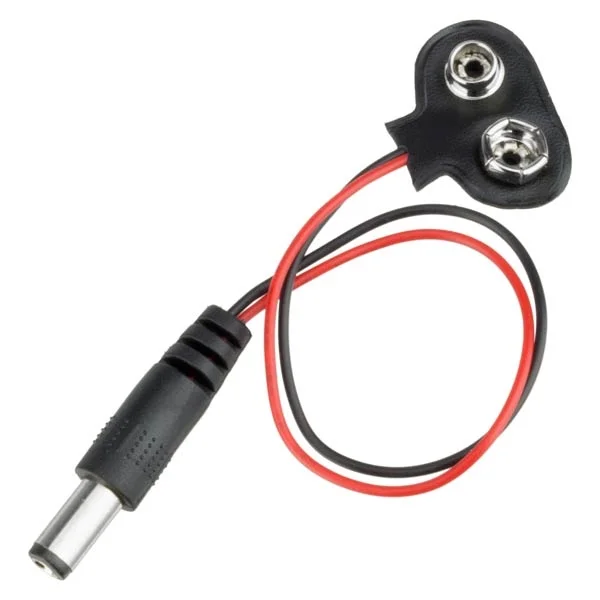 9V Battery Clip to DC Jack Male - Image 2