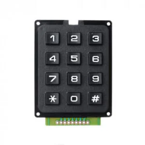 Keypad 4×3, 12-Key Hard Buttons Keyboard Module