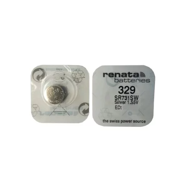 Renata 329 Battery (SR731SW) Silver Oxide 1.55V – Pack of 10 - Image 3