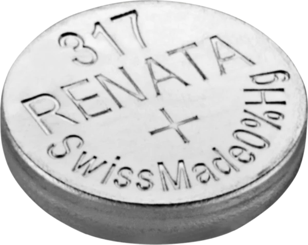 ⁦Renata 317 Battery (SR516SW) Silver Oxide 1.55V – Pack of 10⁩ - الصورة ⁦2⁩