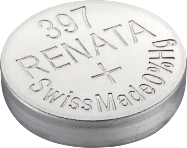 ⁦Renata 397 Battery (SR726SW) Silver Oxide 1.55V – Pack of 10⁩ - الصورة ⁦3⁩