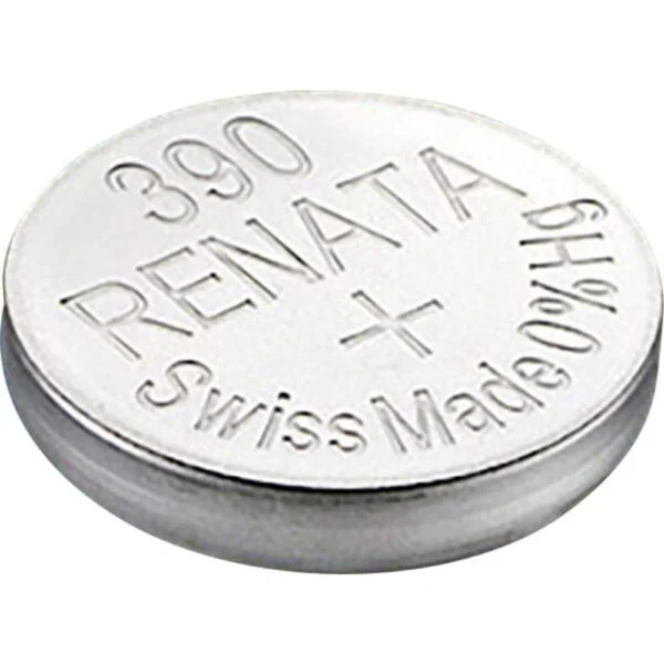 ⁦Renata 390 Battery (SR1130SW) Silver Oxide 1.55V – Pack of 10⁩ - الصورة ⁦2⁩