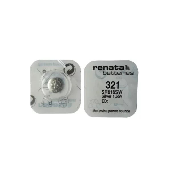 ⁦Renata 321 Battery (SR616SW) Silver Oxide 1.55V – Pack of 10⁩ - الصورة ⁦3⁩