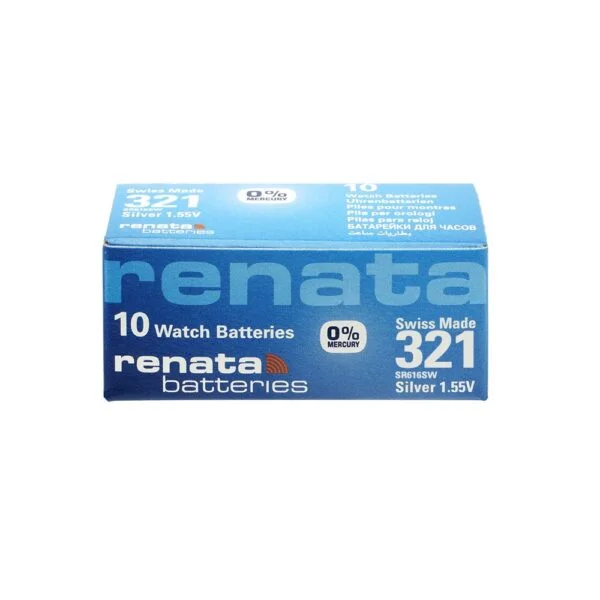 Renata 321 Battery (SR616SW) Silver Oxide 1.55V – Pack of 10