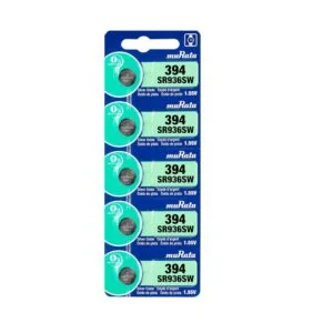 Murata 394 Battery (SR936SW) Silver Oxide 1.55V – Card of 5