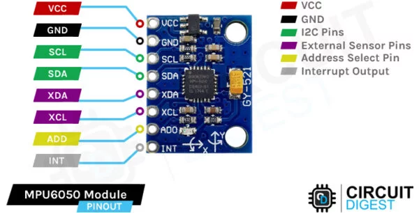 MPU6050 Pinout