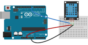 DHT11 Wiring Diagram with an Arduino Uno