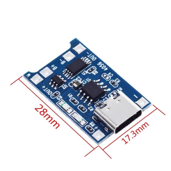 TP4056 Lithium Battery Charging Module Dimensions