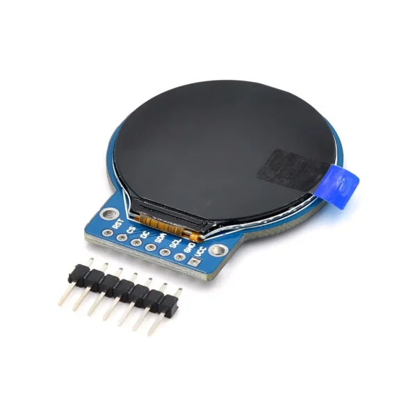 Round LCD Display Module 1.28" 240x240 GC9A01 without soldered pins